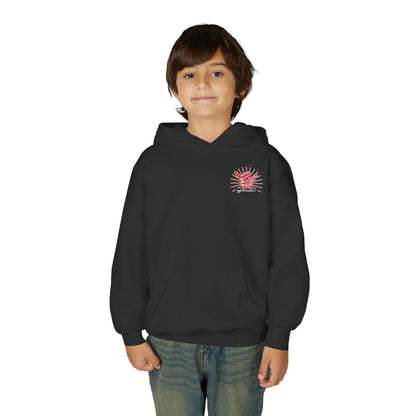 Youth Surfing Christmas Hoodie - Gildan