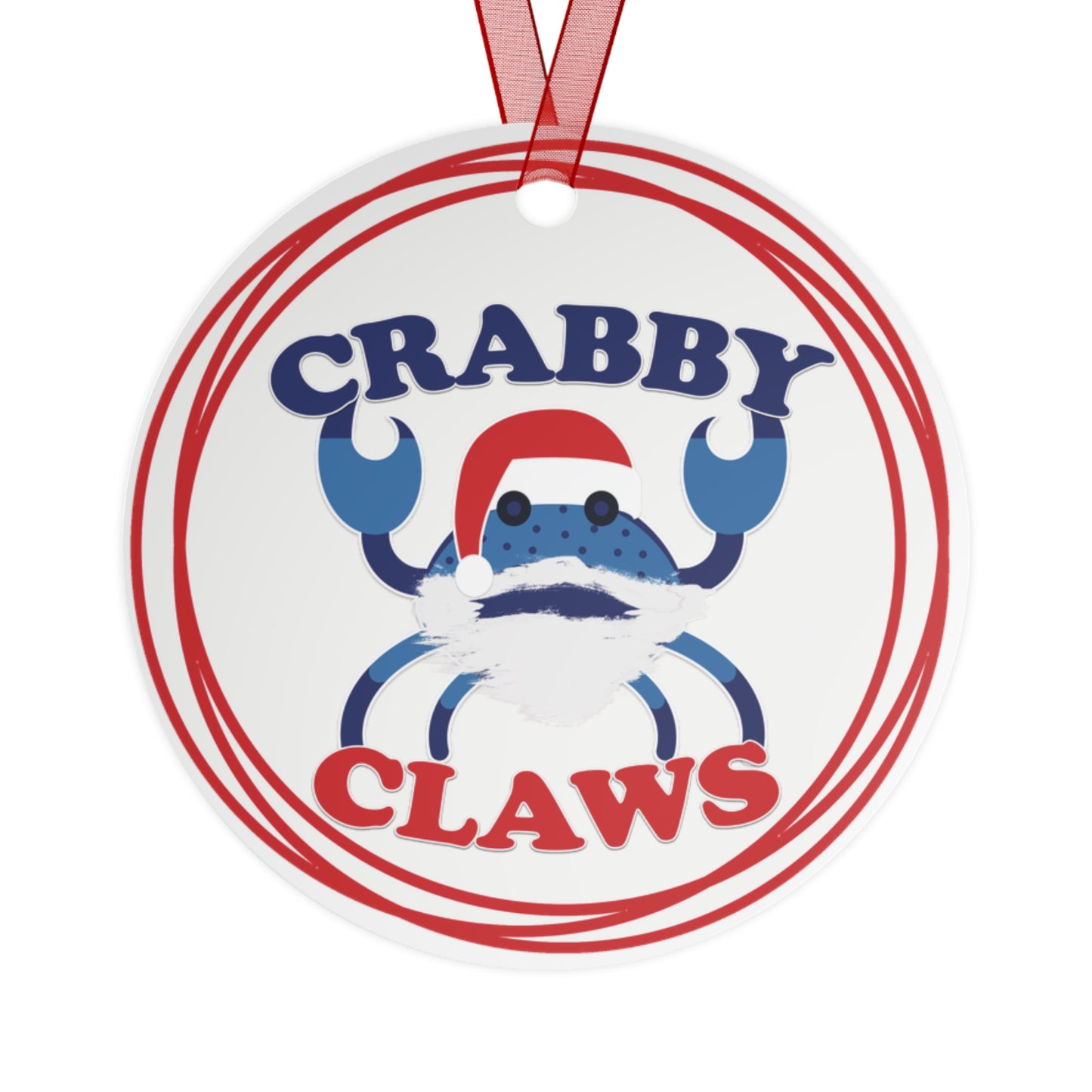 Crabby Claws Christmas Ornament