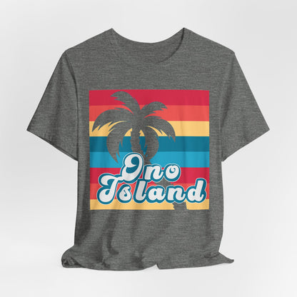 ADULT ONO ISLAND PALM GRID TSHIRT