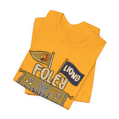 Adult Lions Color Guard Mom Tee - Bella Canvas