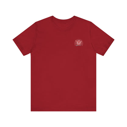 Adult Christmas Surfing Tee - Bella Canvas