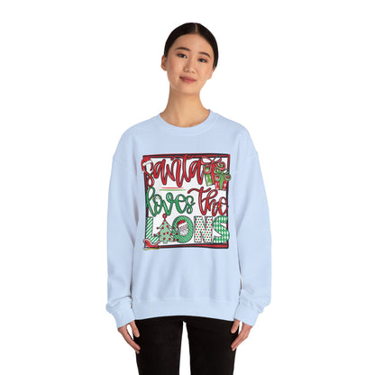 Santa Loves the Lions Sweatshirt - Gildan