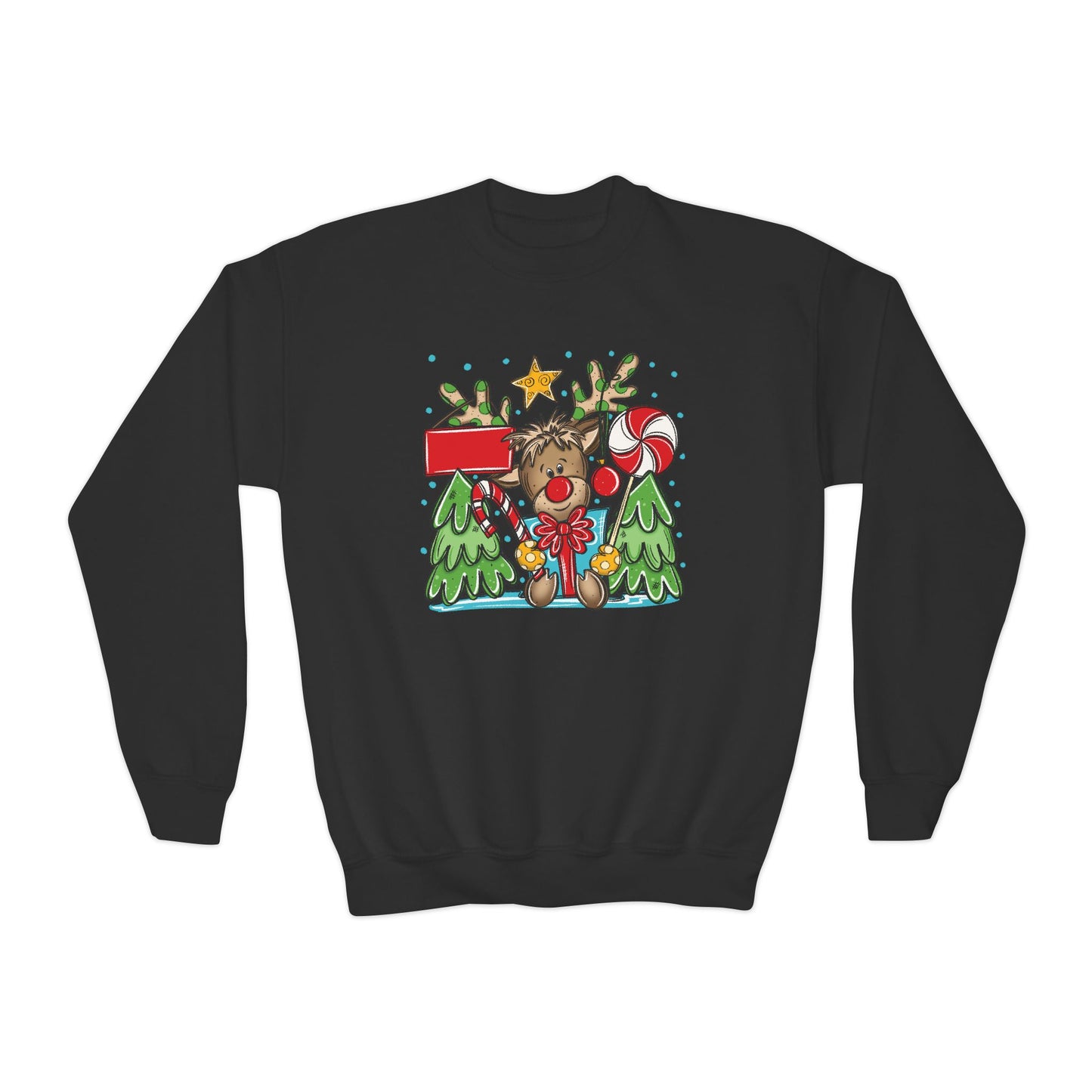 Personalized Boy Reindeer Sweatshirt