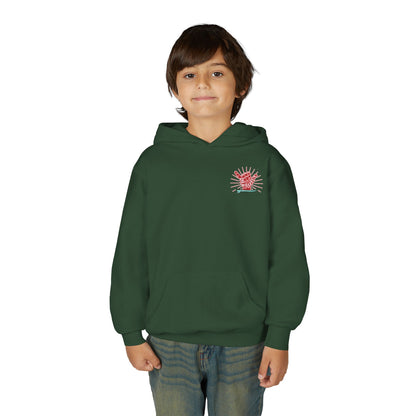 Youth Surfing Christmas Hoodie - Gildan
