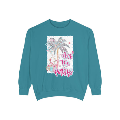 Deck the Palms Sweatshirt - Comfort Colors