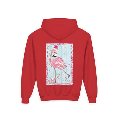 Flamingle All The Way Flamingo Hoodie - Gildan