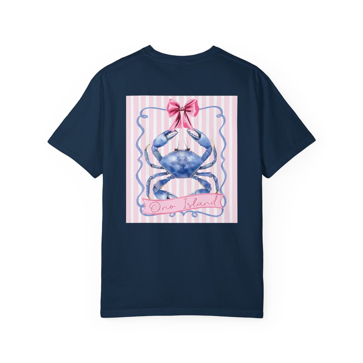 Adult Ono Island Preppy Crab Tee - Comfort Colors