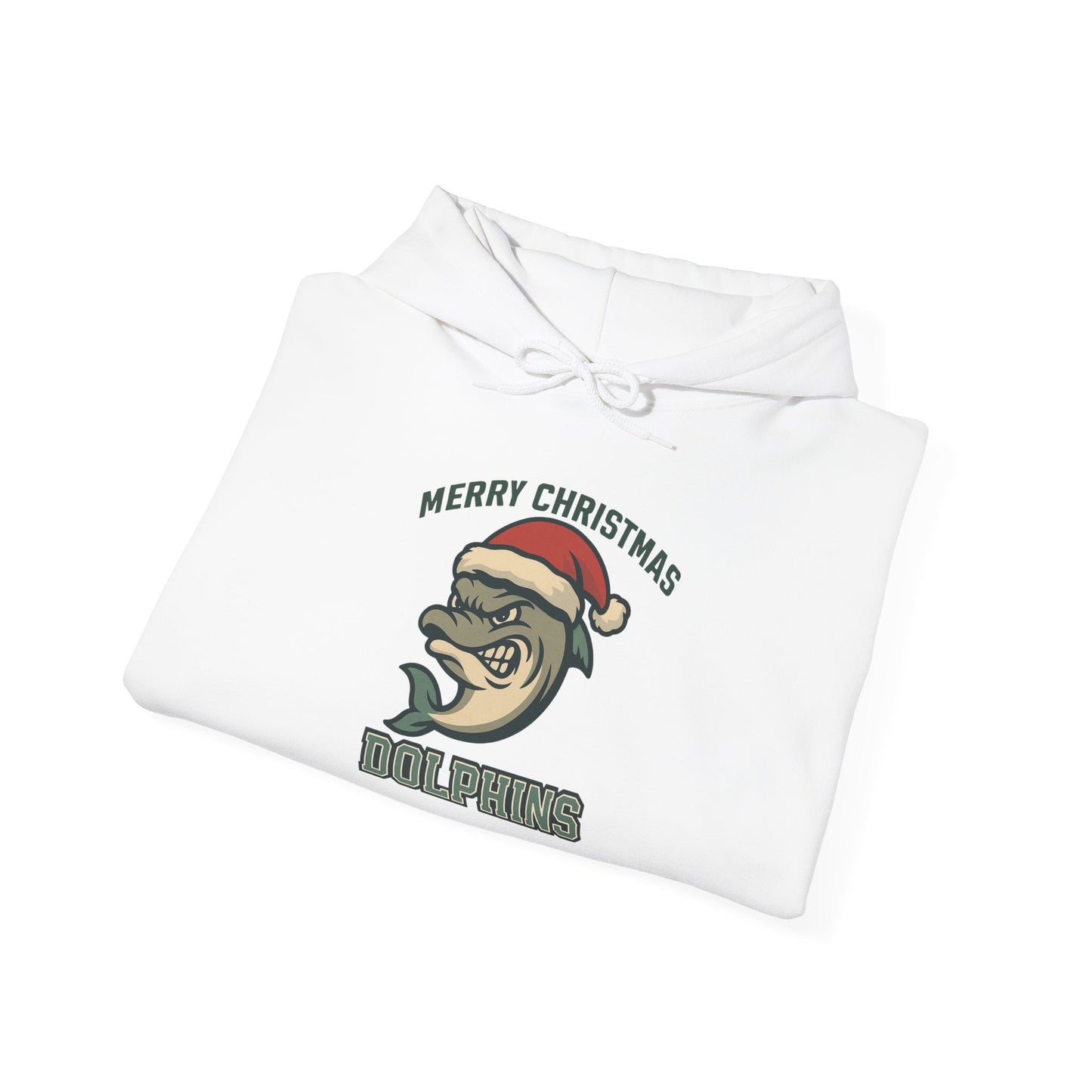 Merry Christmas Dolphin Hoodie - Gildan