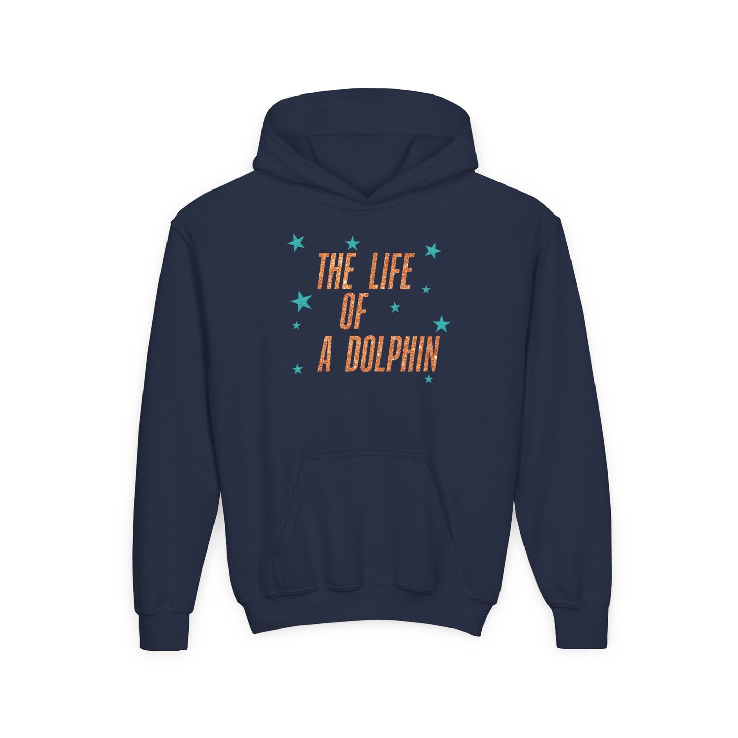 Life of a Dolphin FAUX glitter - Bella Canvas