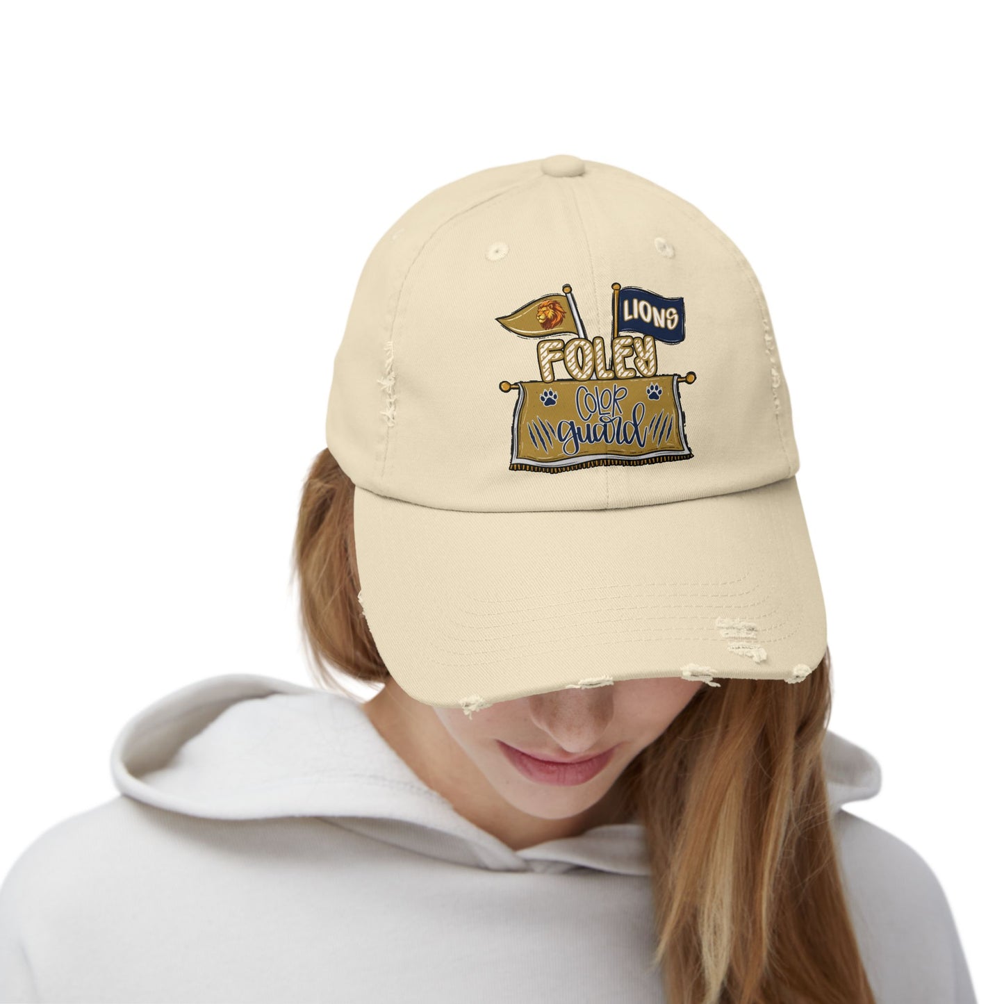 Lions Color Guard Distressed Cap