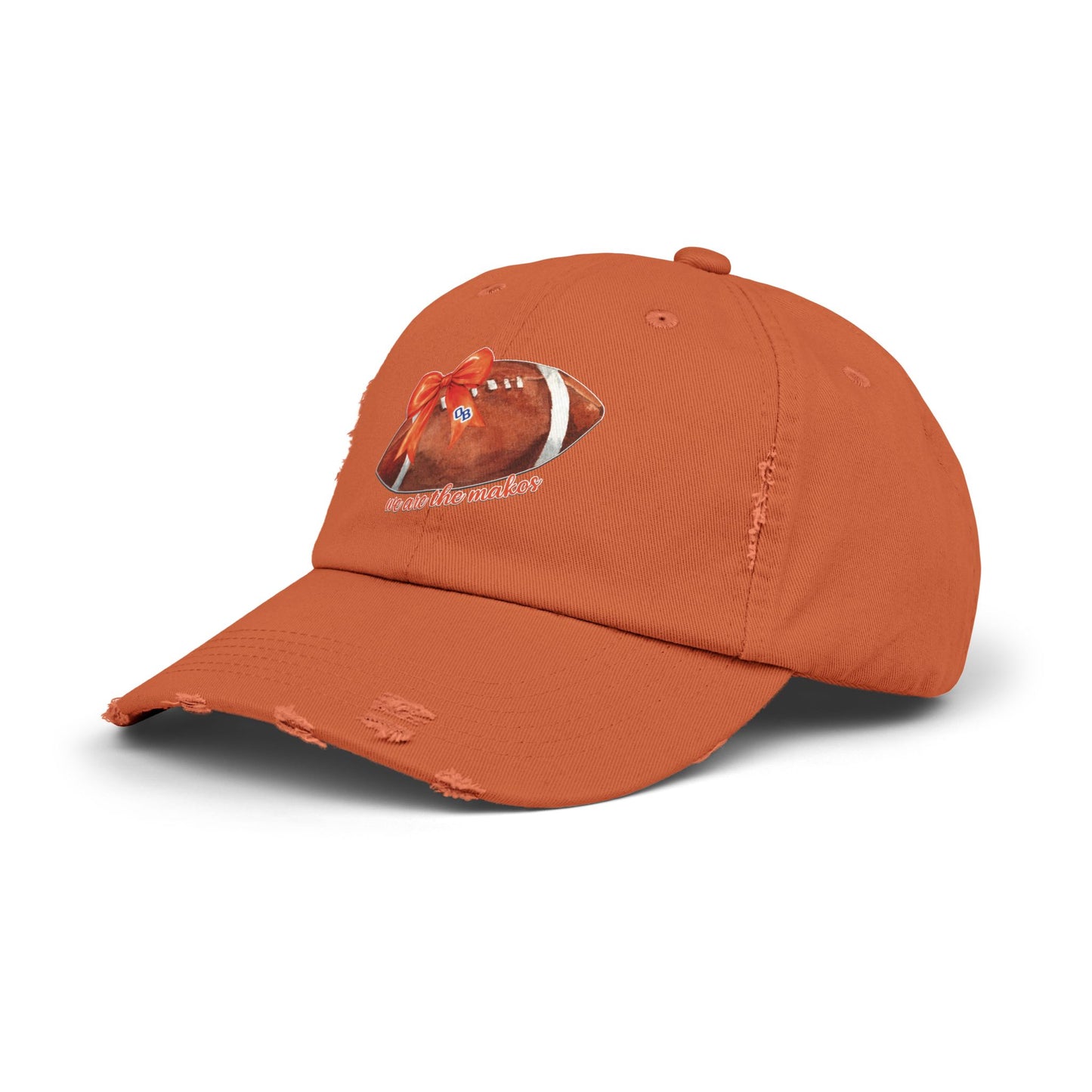 Makos Coquette Football Unisex Distressed Football Cap