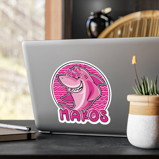 Preppy Pink Makos Vinyl Decals