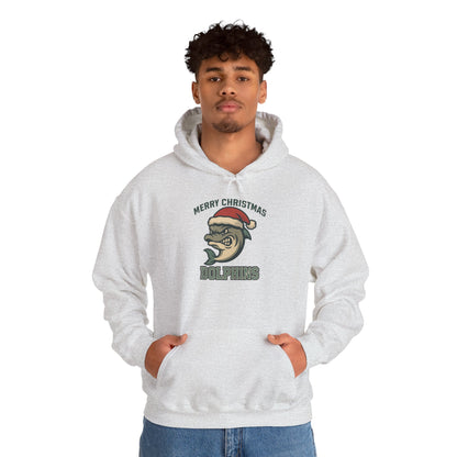 Merry Christmas Dolphin Hoodie - Gildan