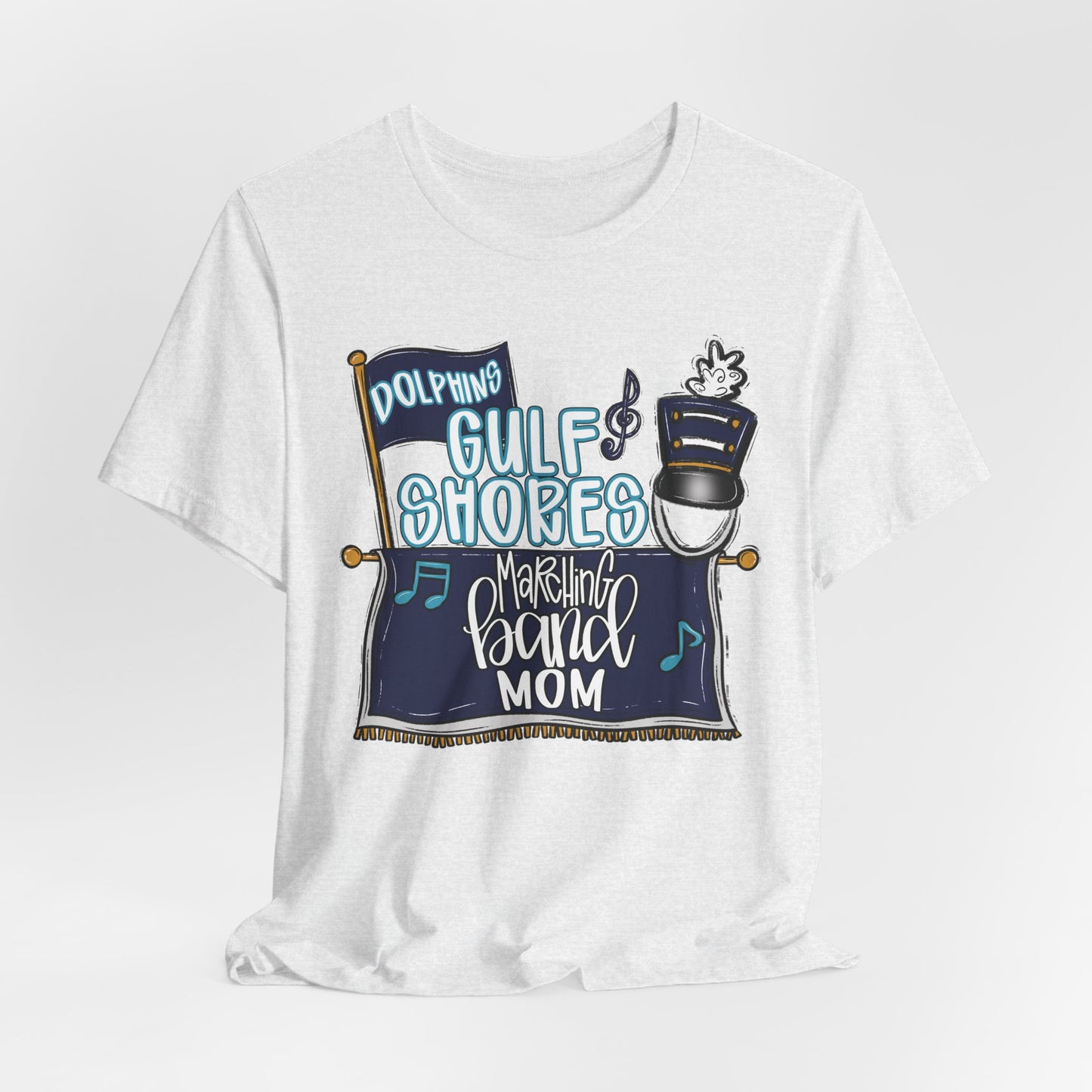 Adult Gulf Shores Band Mom Tee - Bella Canvas