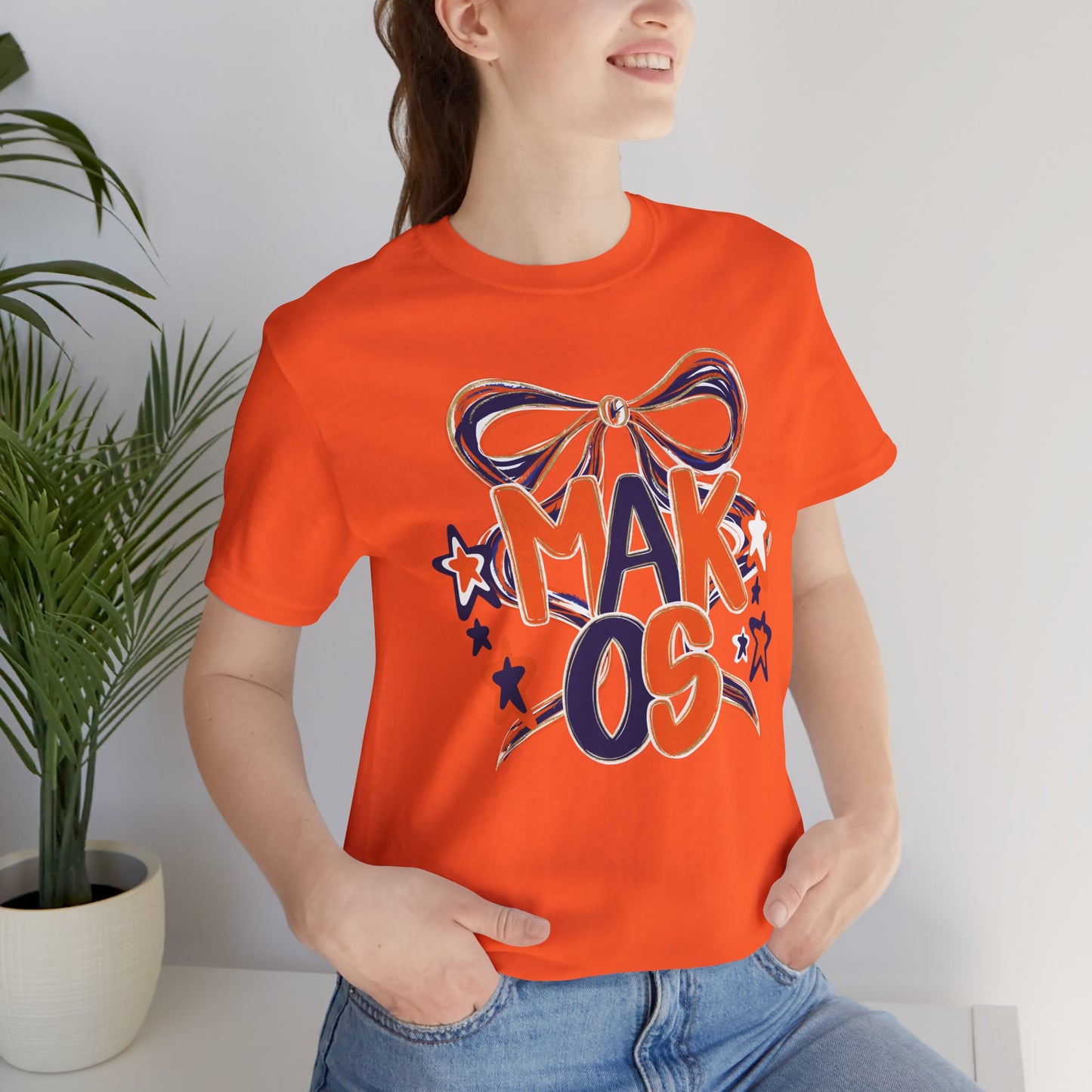 Adult Makos Twirly Ribbon Tee - Bella Canvas