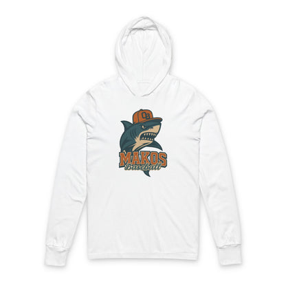 Makos Baseball Unisex Hooded Tee - Bella Canvas
