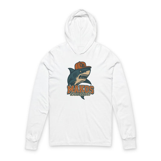 Makos Baseball Unisex Hooded Tee - Bella Canvas