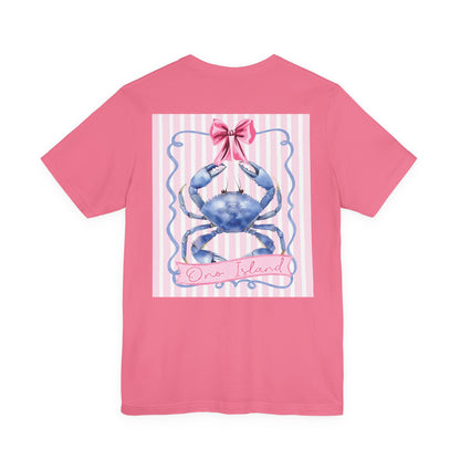 Adult Ono Island Preppy Crab T-Shirt - Bella Canvas