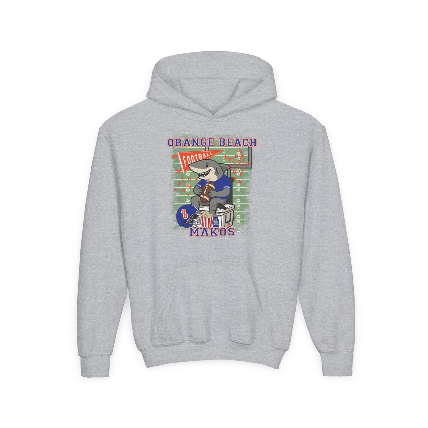 Youth Makos Tailgate Time Hoodie - Gildan