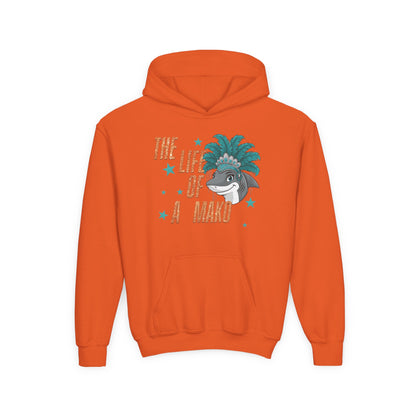 Life of a Mako Faux Glitter Hoodie - Gildan