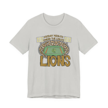 Adult LionsFriday Nights Under the Lights Tee - Bella Canvas