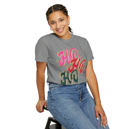 Ho Ho Ho Christmas Tee- Comfort Colors