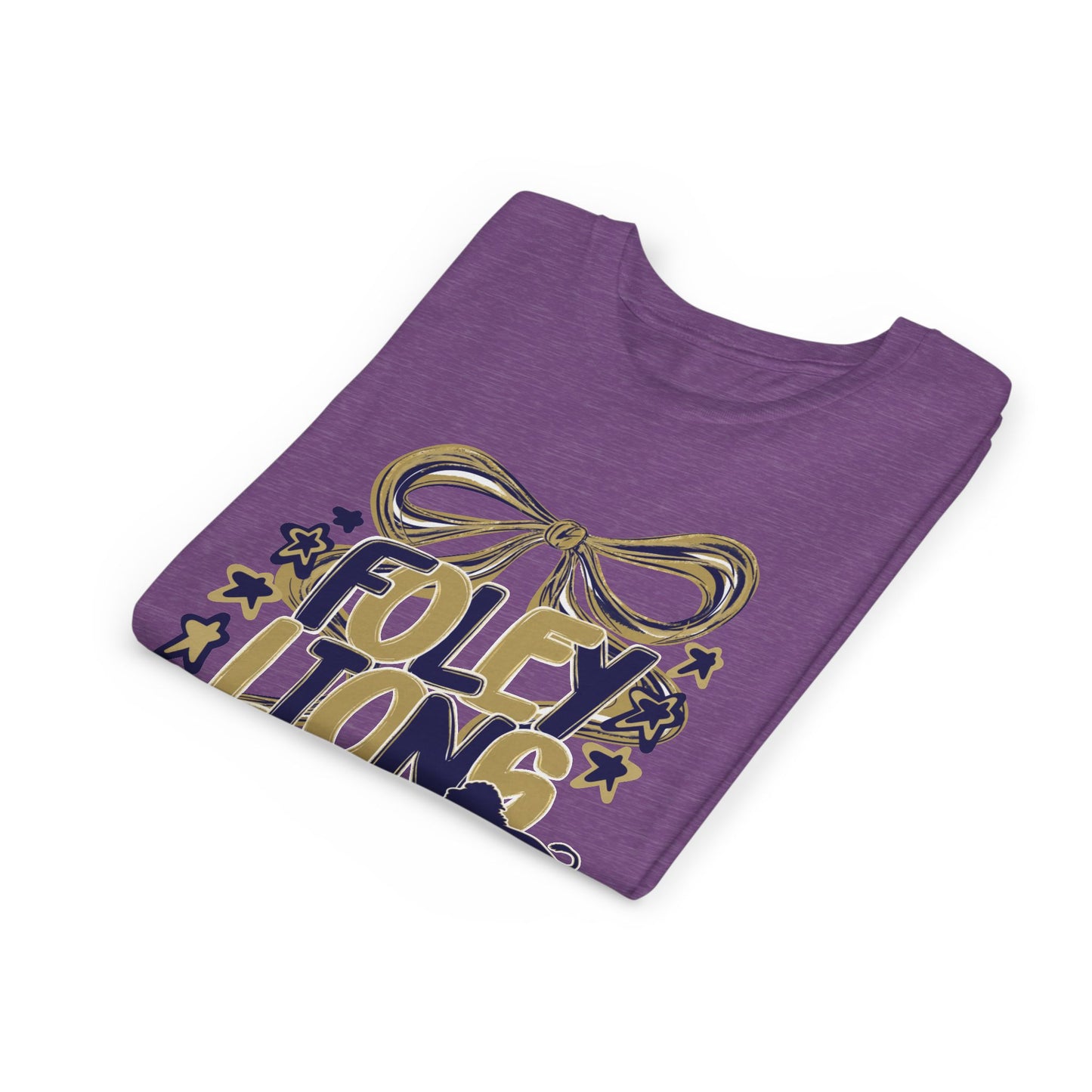 Youth Foley Lions Bow Tee - Bella Canvas