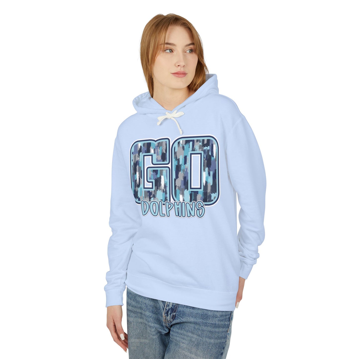 Adult Go Dolphins Hoodie - Comfort Colors