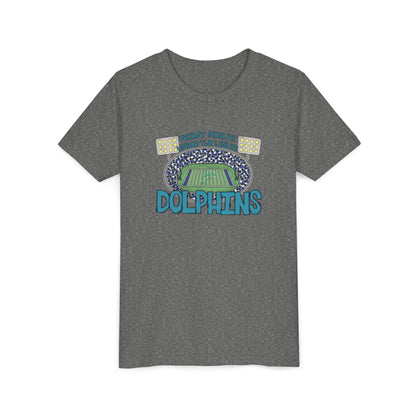 Dolphins Friday Nights Youth Tshirt - Bella Canvas