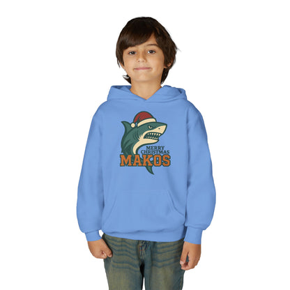Youth Makos Christmas Hoodie — Merry Christmas Shark Holiday Sweatshirt