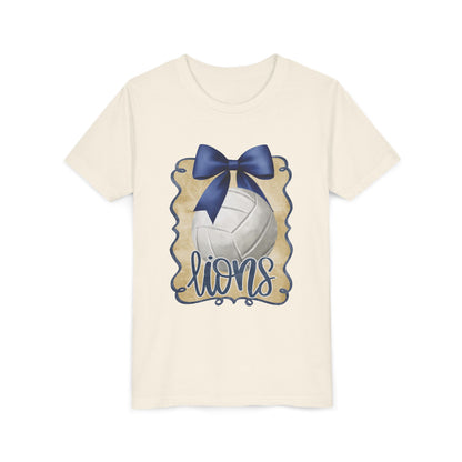 Youth Foley Lions Volleyball Tee - Bella Canvas