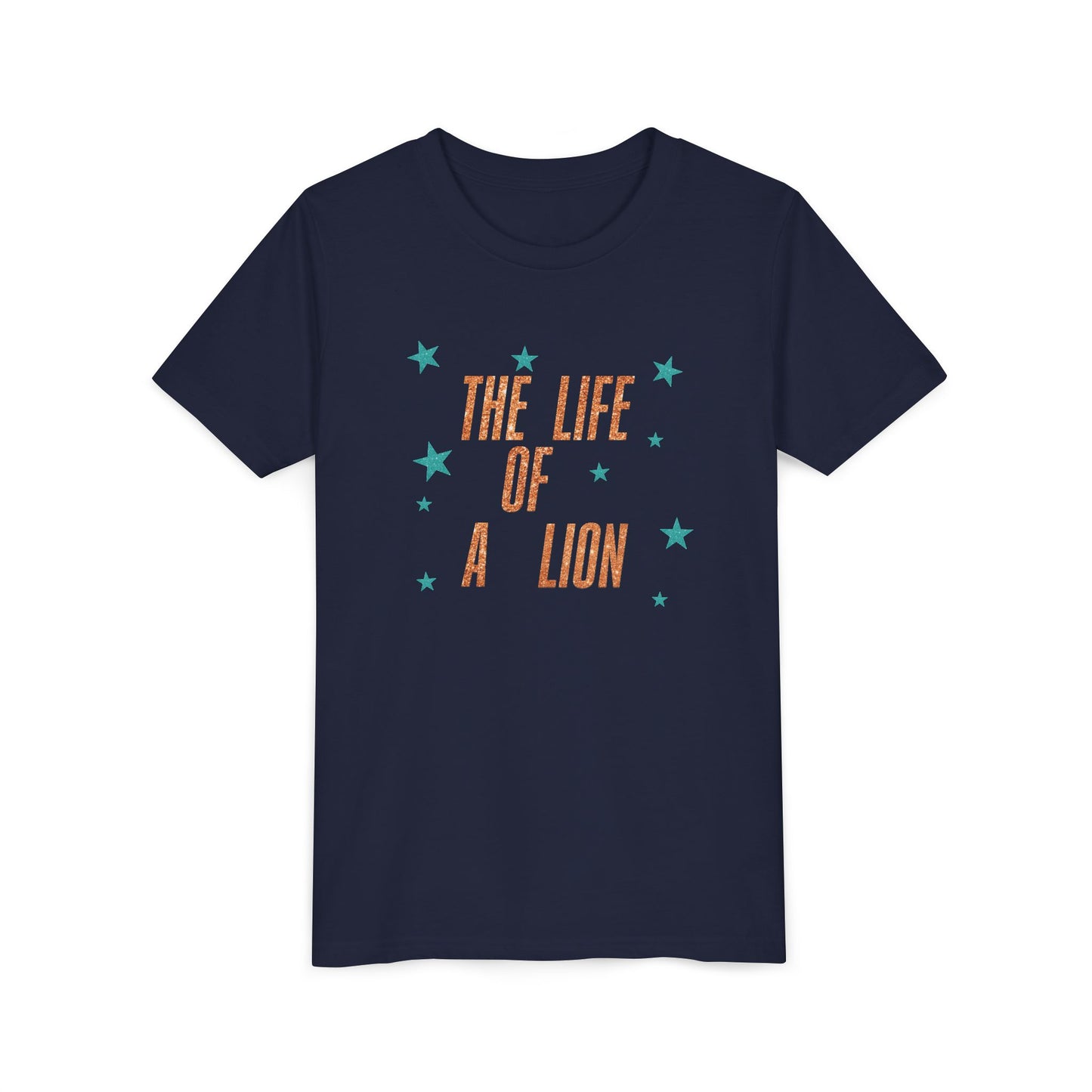 Life of a Lion Faux Glitter - Bella Canvas