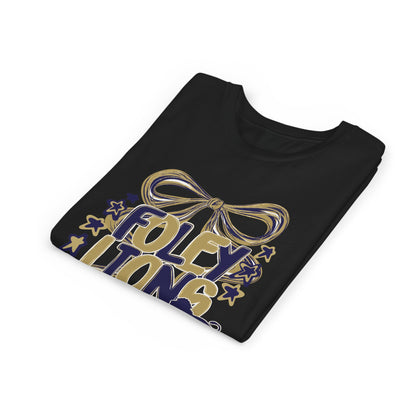 Youth Foley Lions Bow Tee - Bella Canvas