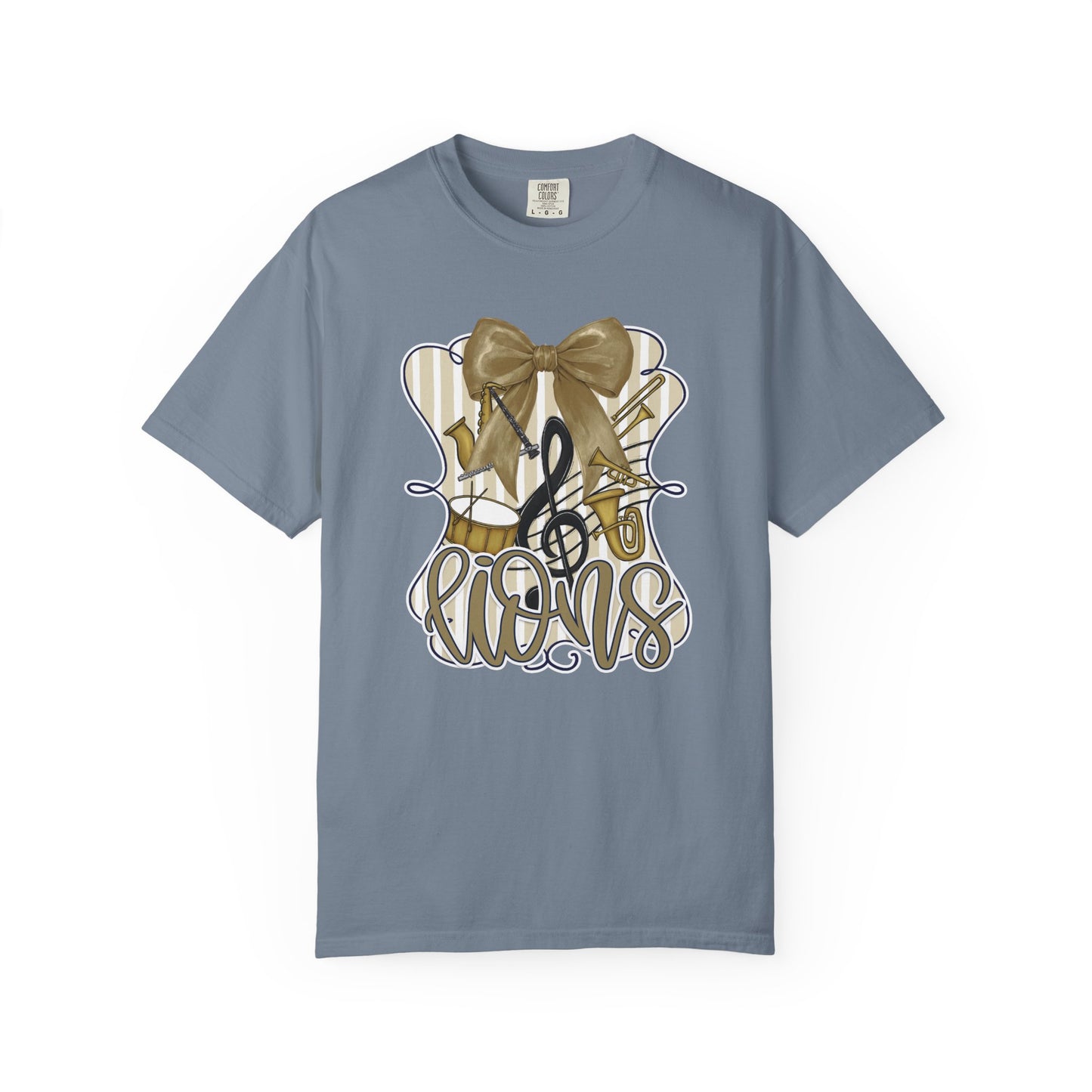 Adult Lions Coquette Band Tee - Comfort Colors