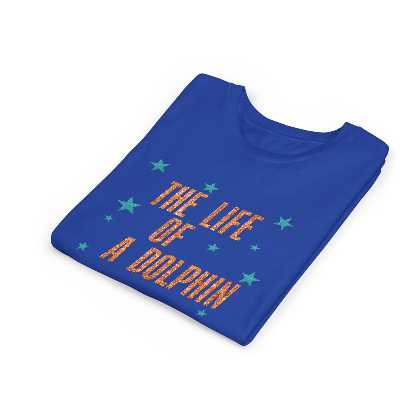 Life of a Dolphin Faux Glitter - Bella Canvas