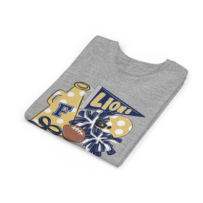 Youth Lions Spirit Football Tee