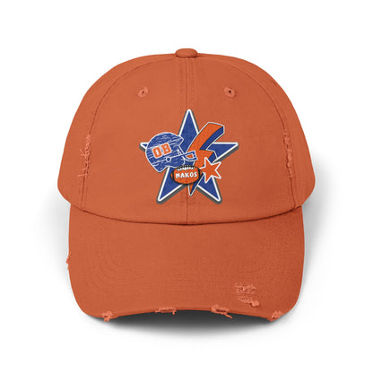 Makos Football Unisex Distressed Cap