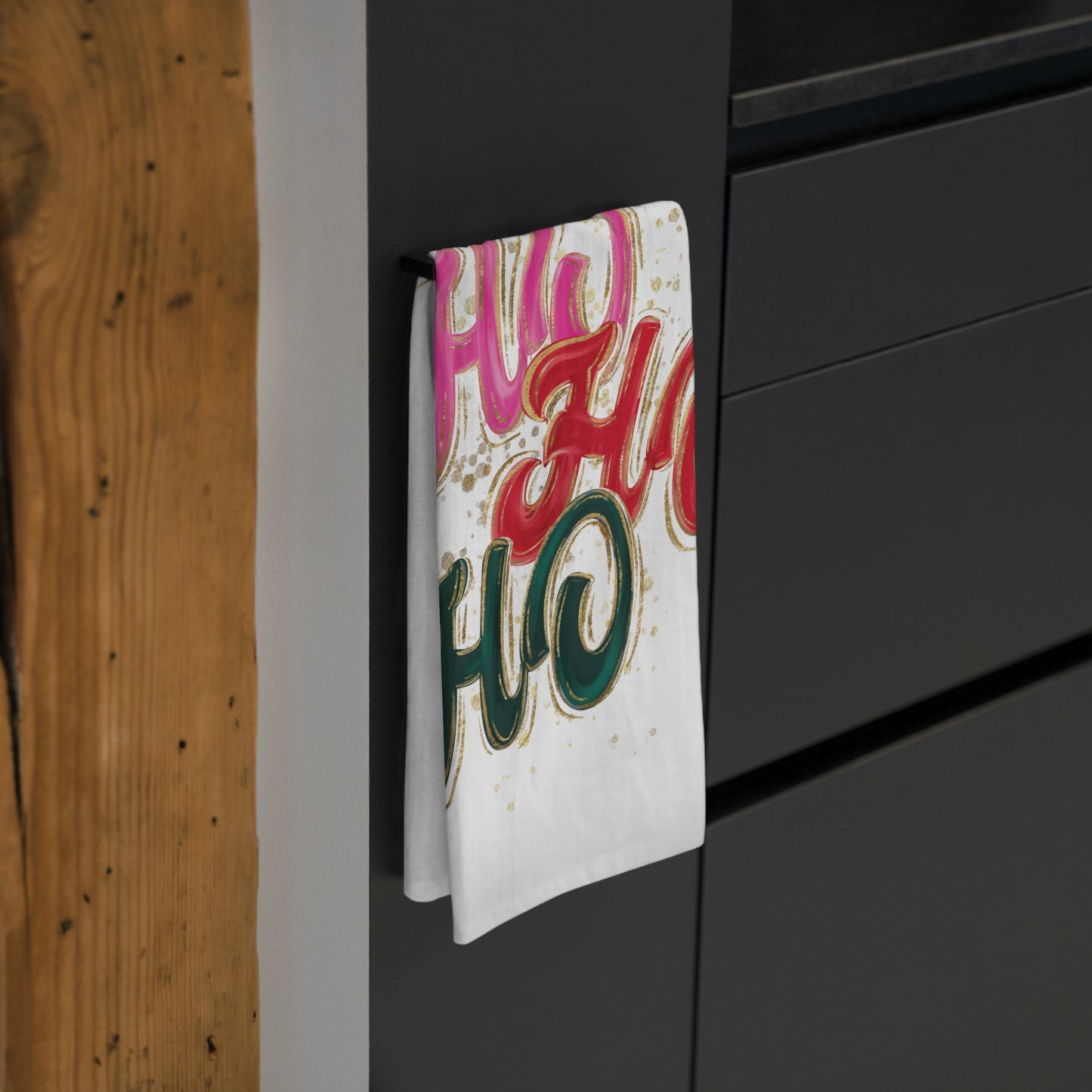 HO HO HO Holiday Tea Towel