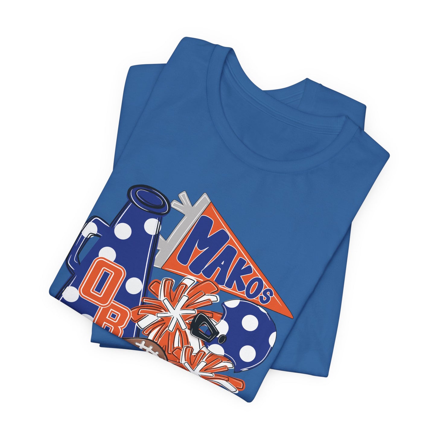 Adult Mega Makos Spirit Football Tee - Bella Canvas