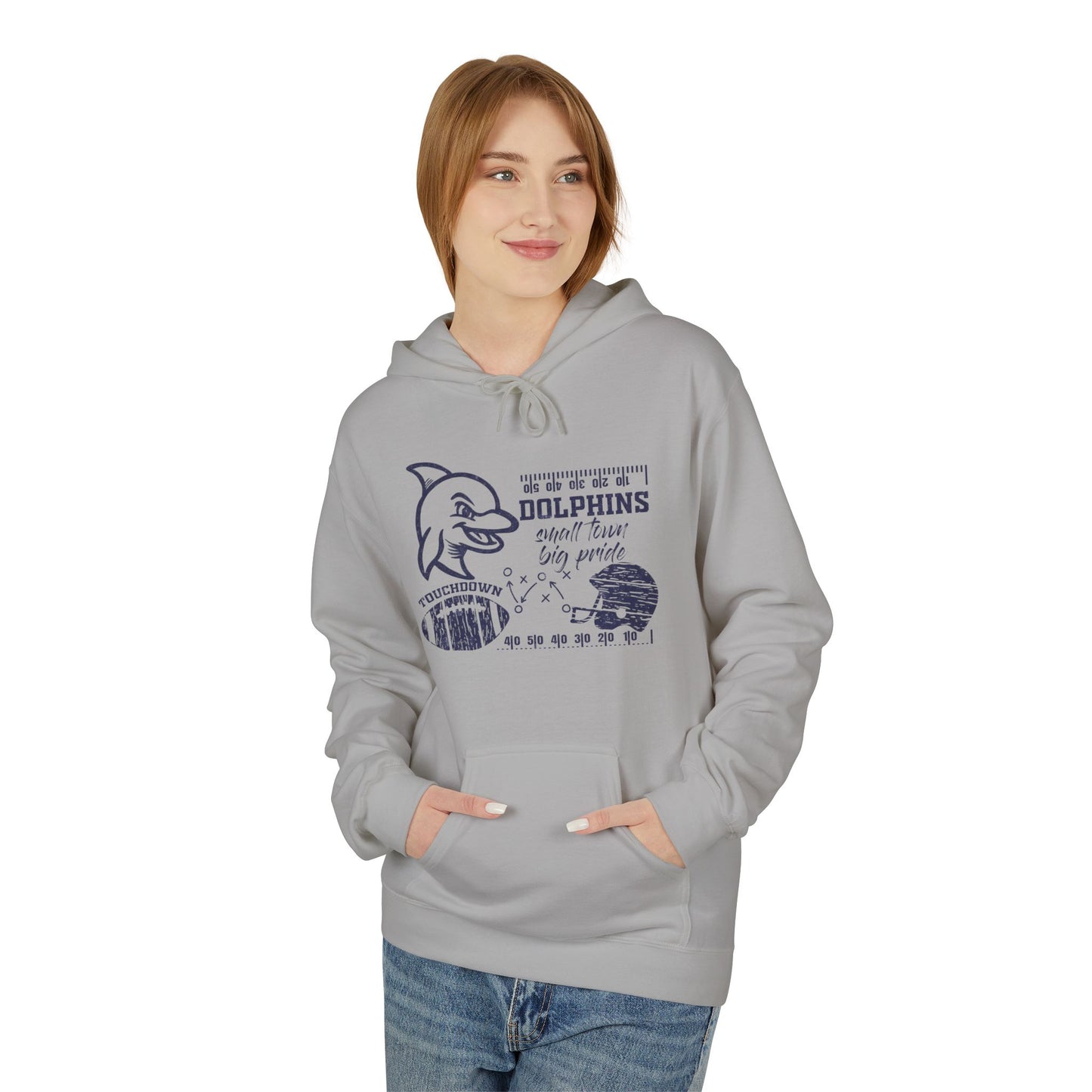 Dolphin Football Hoodie - Gildan