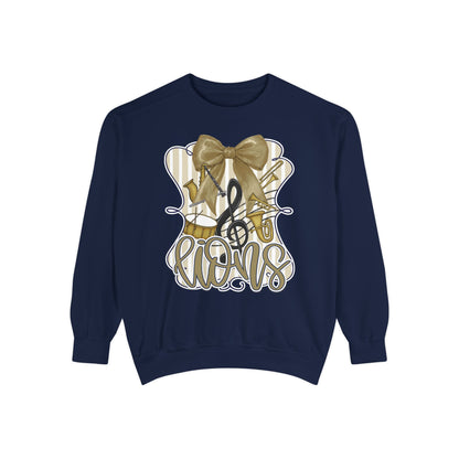 Adult Lions Coquette Band Sweatshirt - Comfort Colors