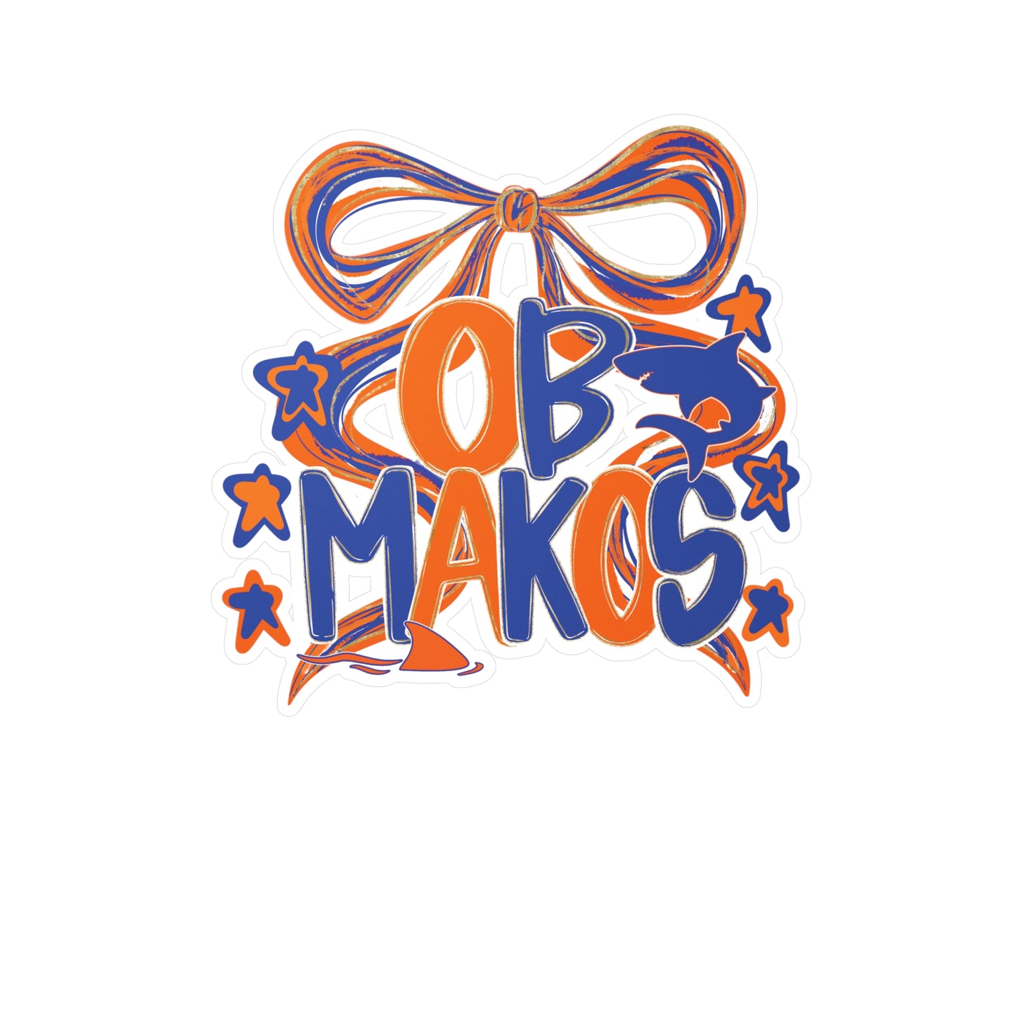 OB Makos Bow Decal