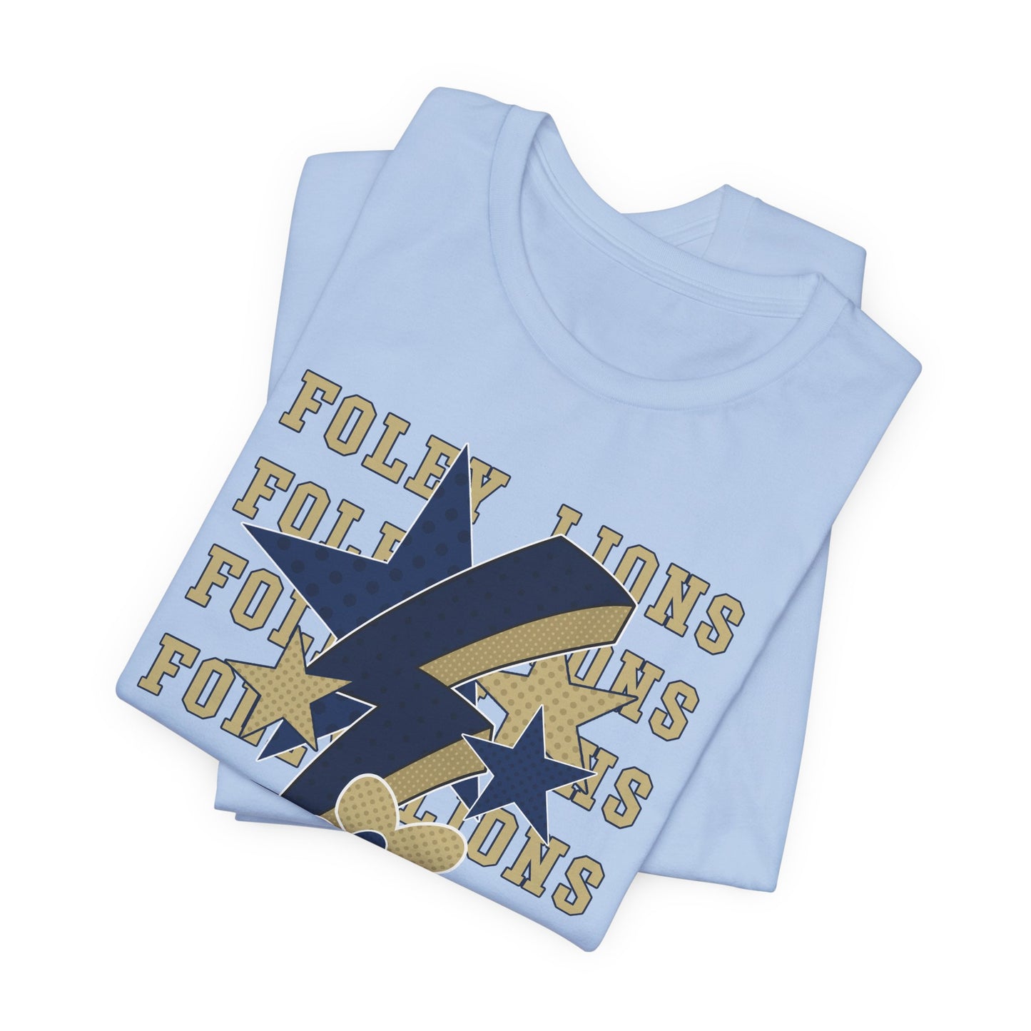 Lions Hearts, Stars, Lightning Graphic Tee - Bella Canvas