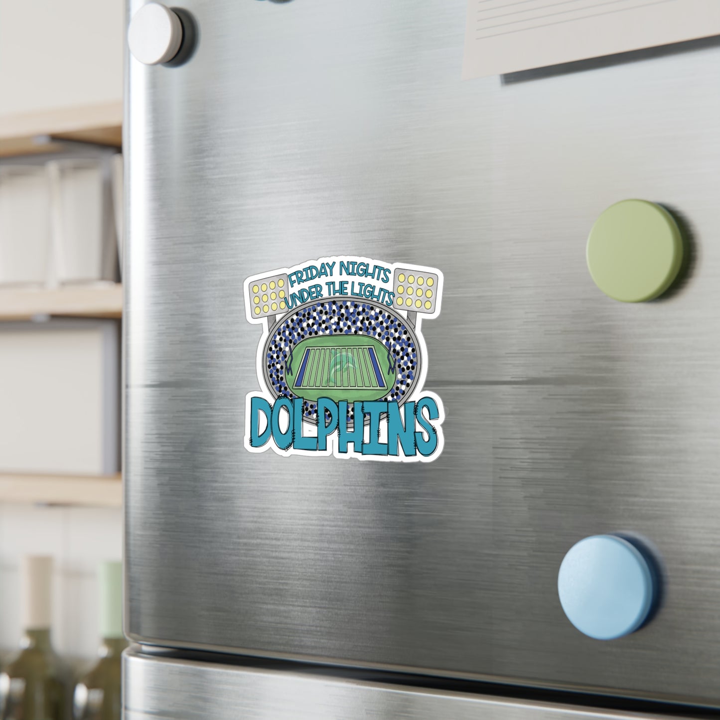 Dolphins Friday Night Lights Vinyl Decals,