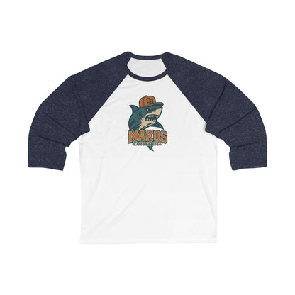 Makos Baseball Raglan - Bella Canvas