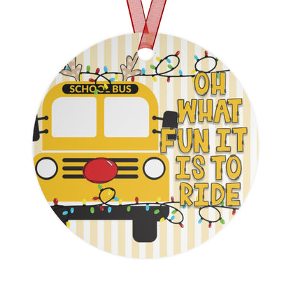 School Bus Christmas Ornament