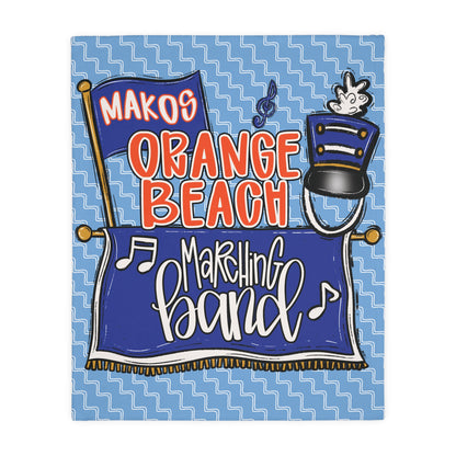Marching Band 2 Sided Plush Fleece Blanket