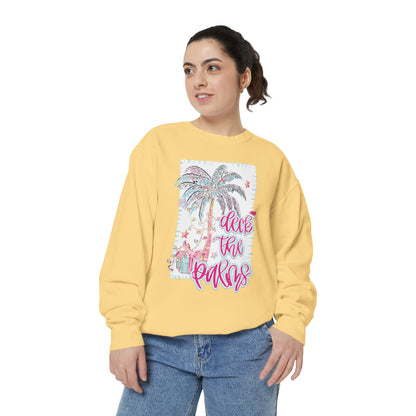 Deck the Palms Sweatshirt - Comfort Colors