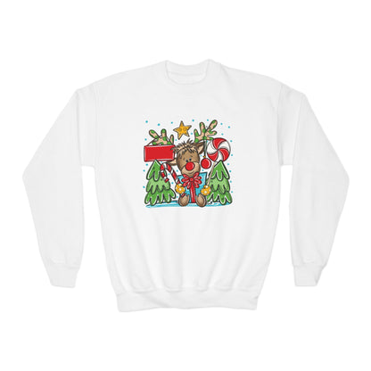 Personalized Boy Reindeer Sweatshirt