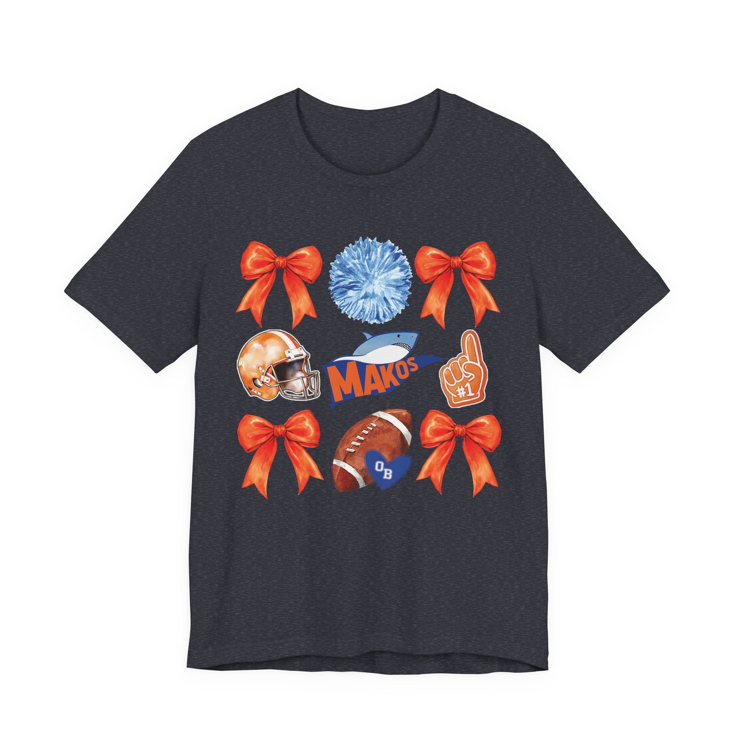 Adult Makos Coquette Football Tee